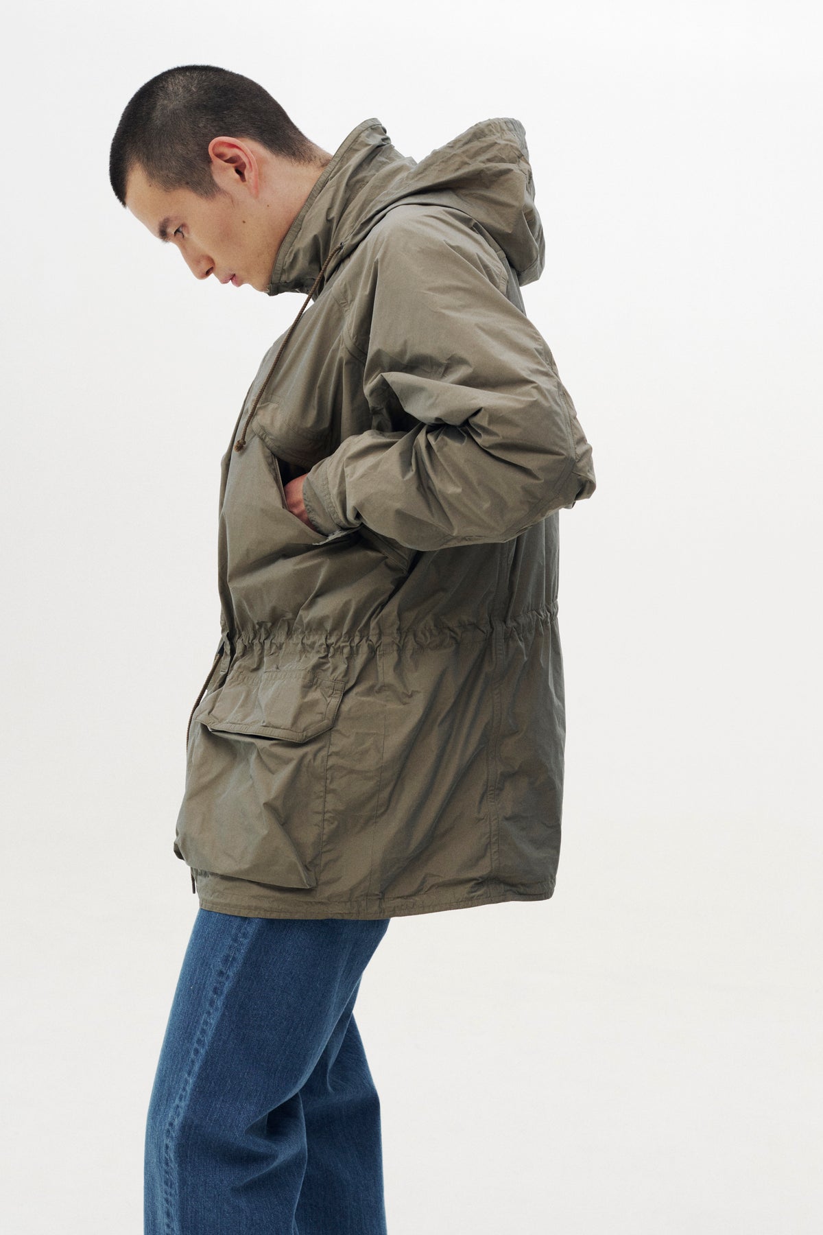 Polyester Memory Taffeta Sculptural Wired Pullover