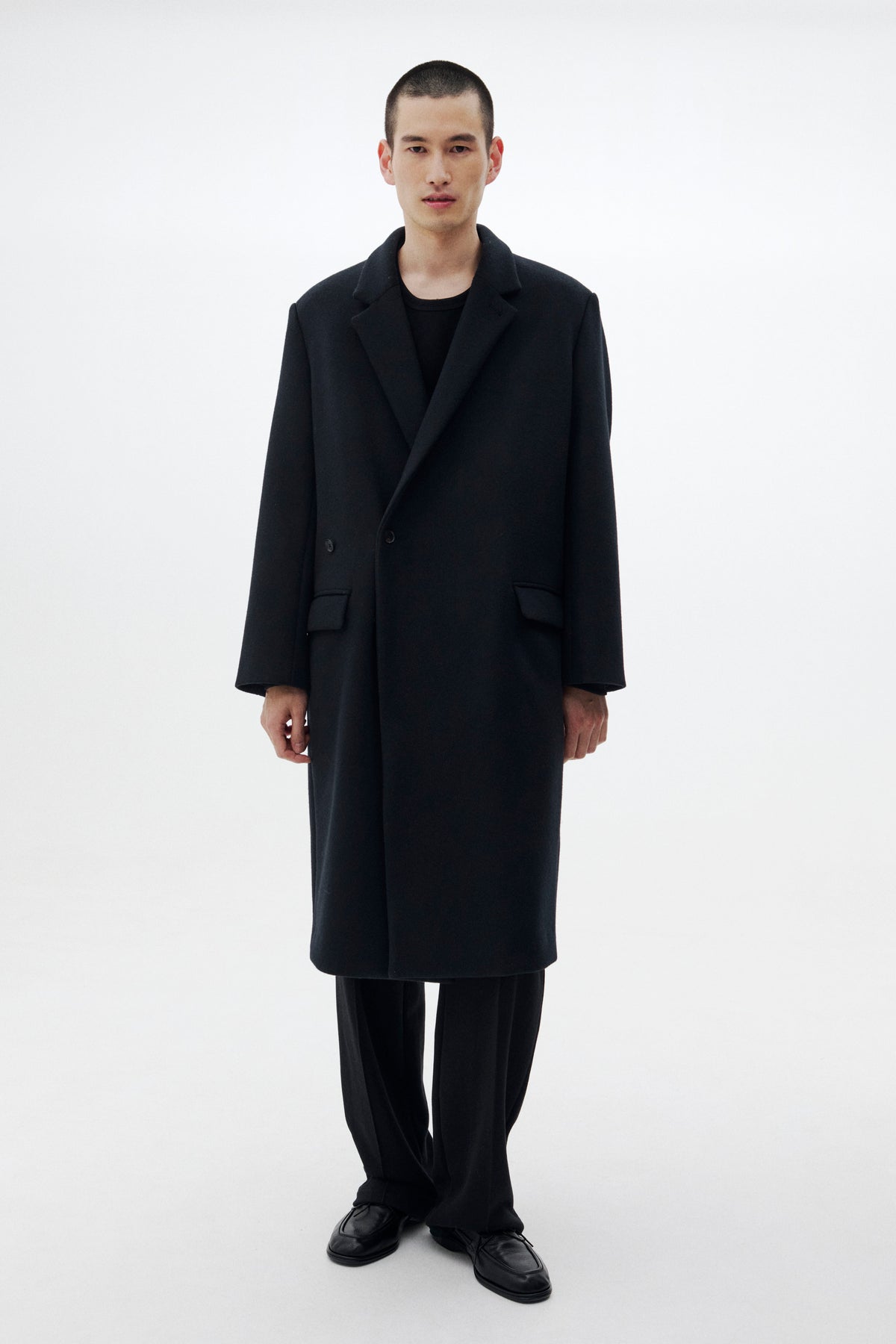 Super160's Wool Beaver Melton Chester Coat