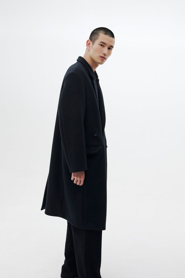 Super160's Wool Beaver Melton Chester Coat