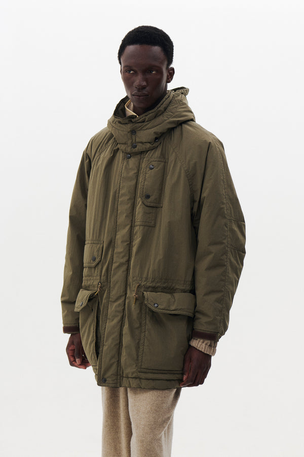 Polyester Nylon Cotton Microfiber Taffeta Puffer Military Coat