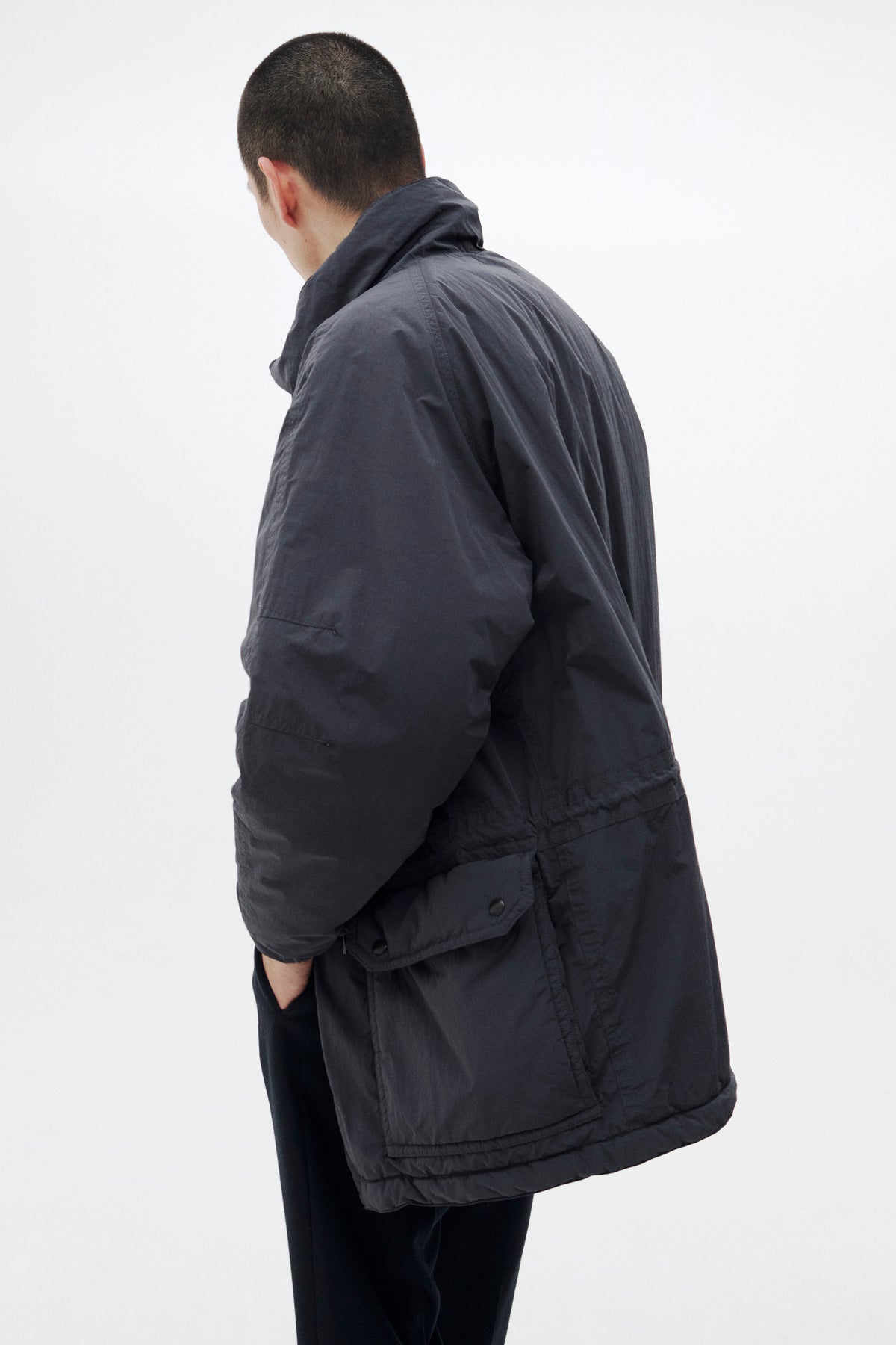 Polyester Nylon Cotton Microfiber Taffeta Puffer Military Coat