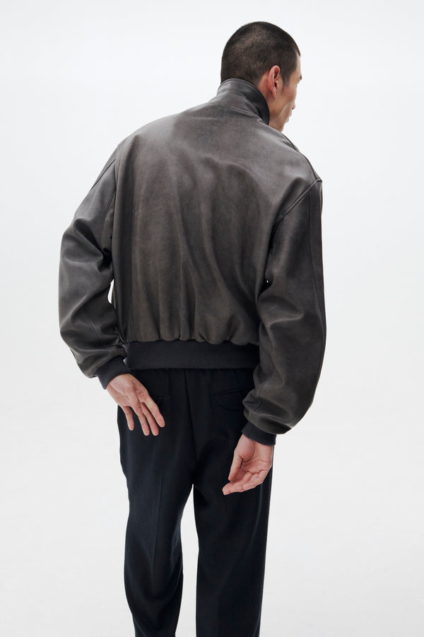 Lamb Leather Bomber Jacket
