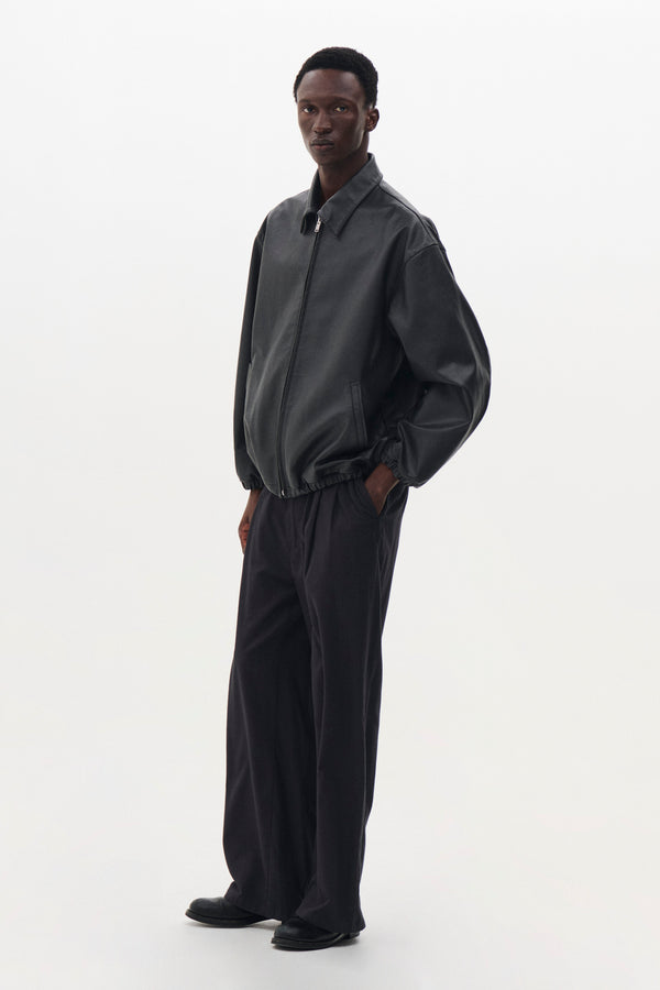 Calf Leather Sports Jacket