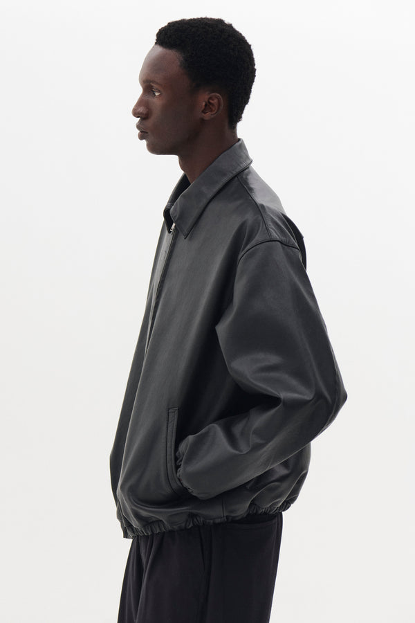 Calf Leather Sports Jacket
