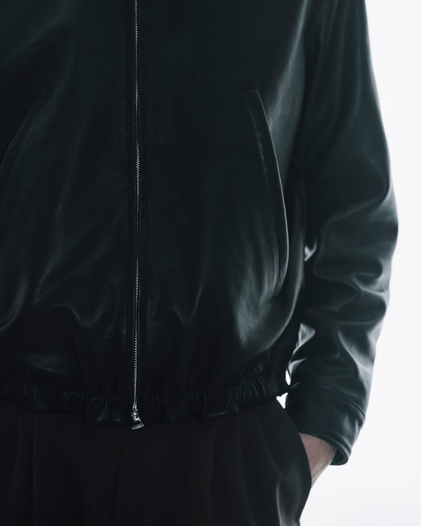 Goat Suade Nappalan Leather Zip Blouson