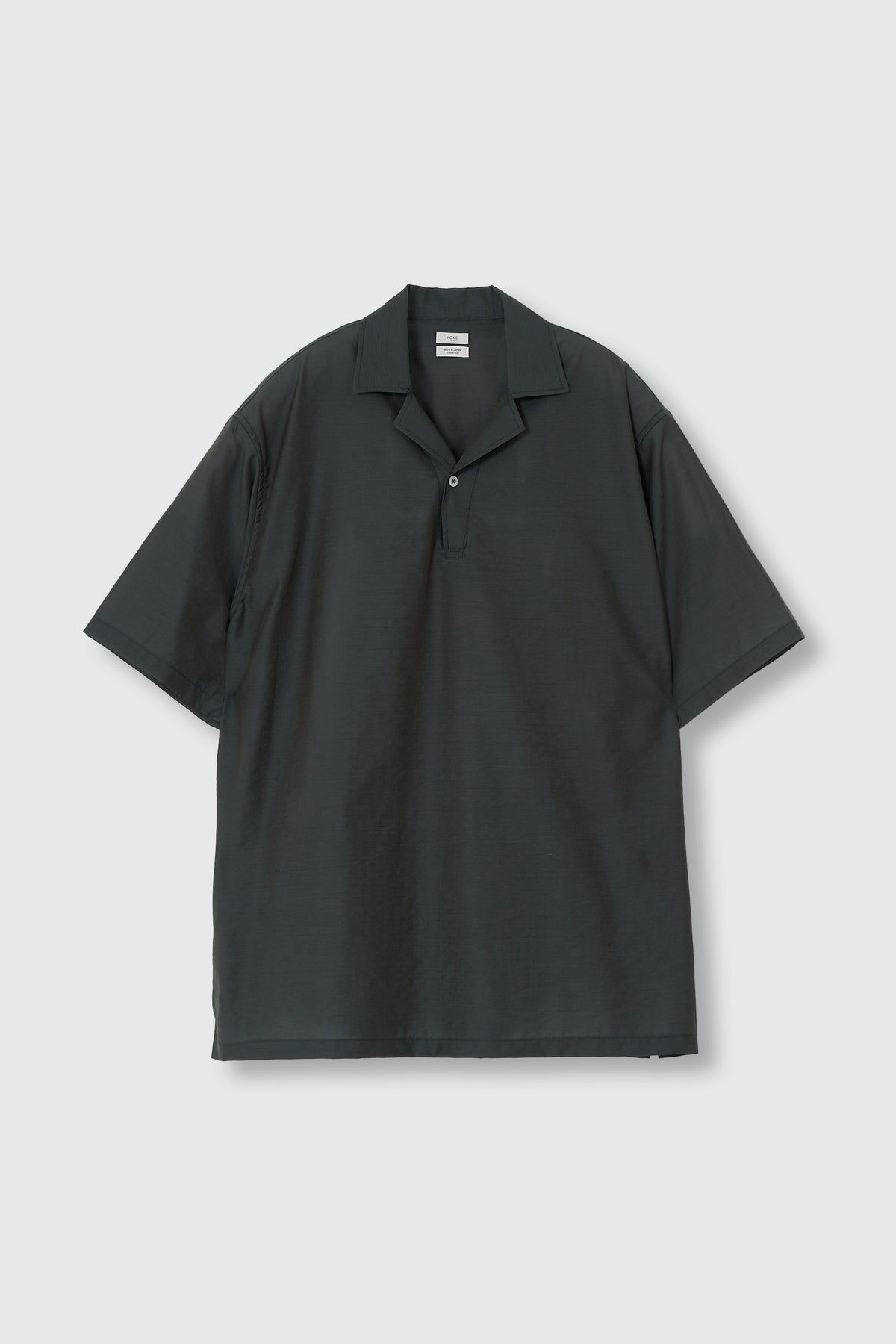 Exclusive Wool Nylon Poplin Skipper Polo Shirt