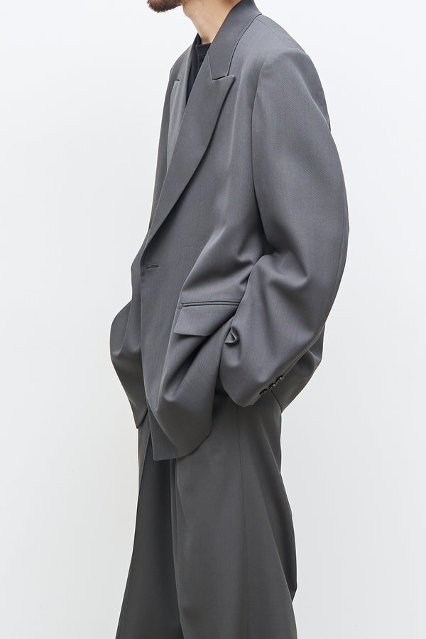 2/60 Wool Gabardine  Double Breasted Blazer