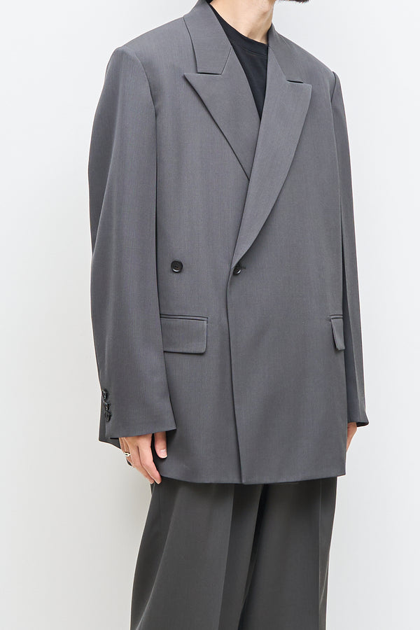 2/60 Wool Gabardine  Double Breasted Blazer