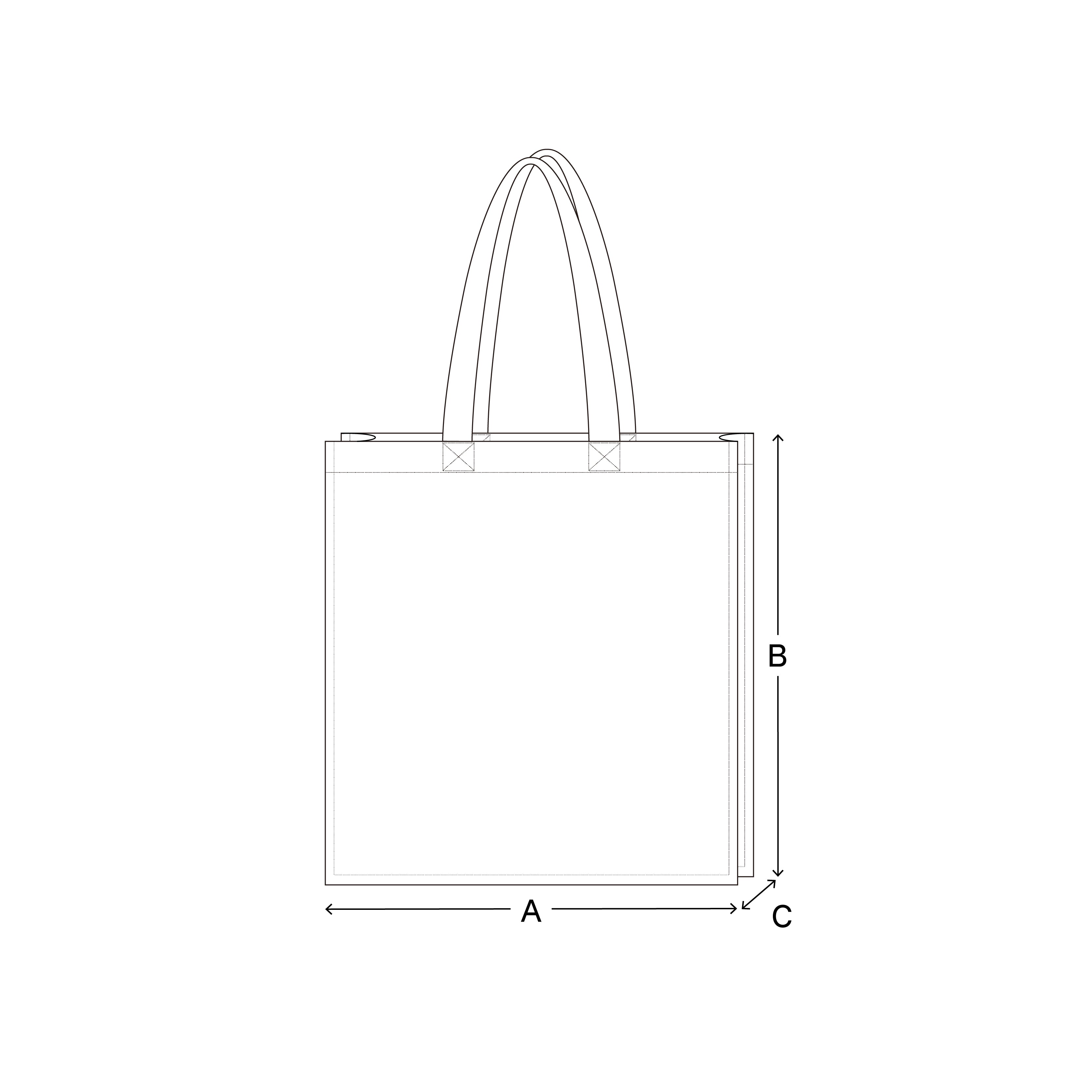 Harmonia x YOKE x ANCELLM Aging Denim Tote Bag