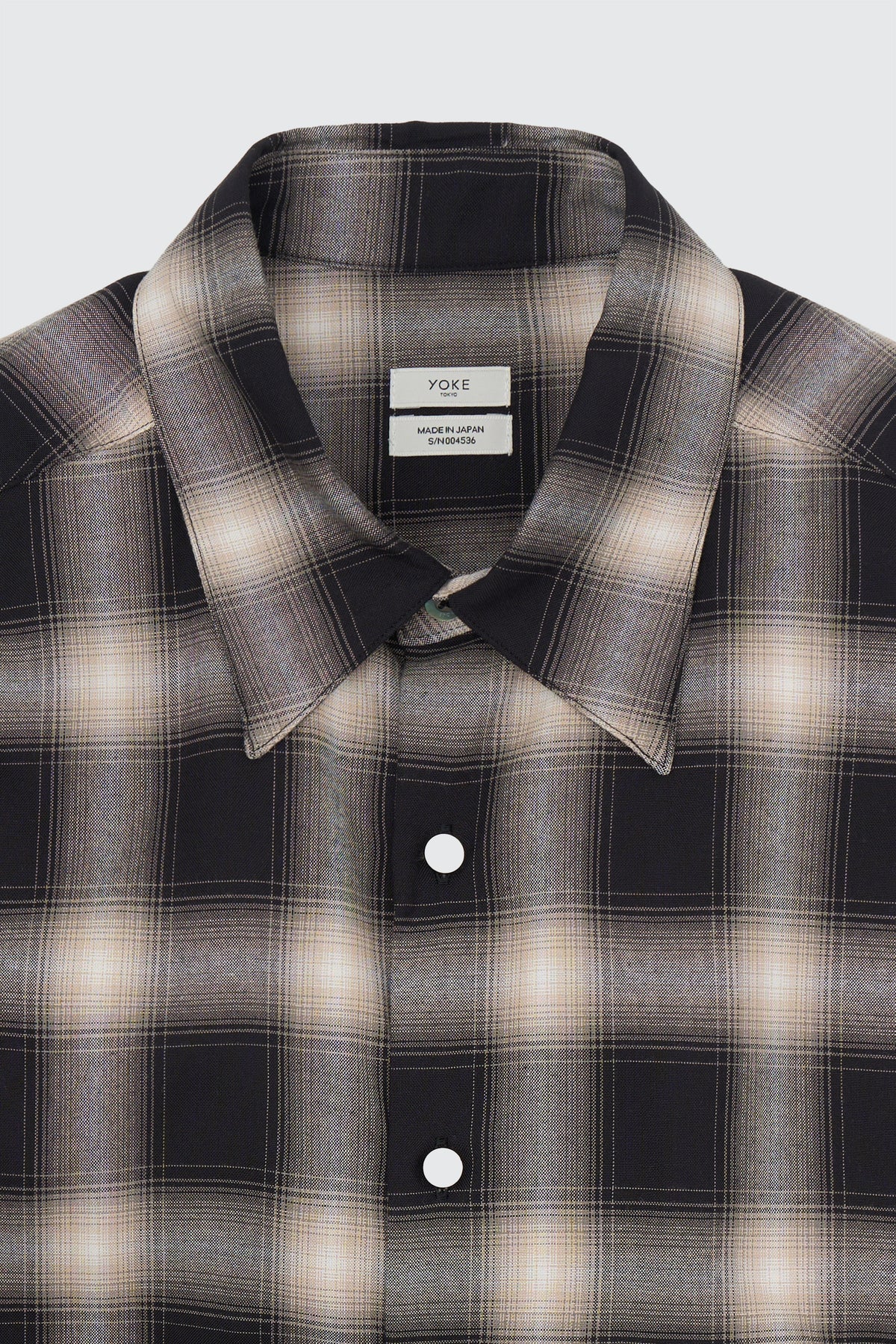 Exclusive Rayon Ombre Plaid Regular Collar Shirt