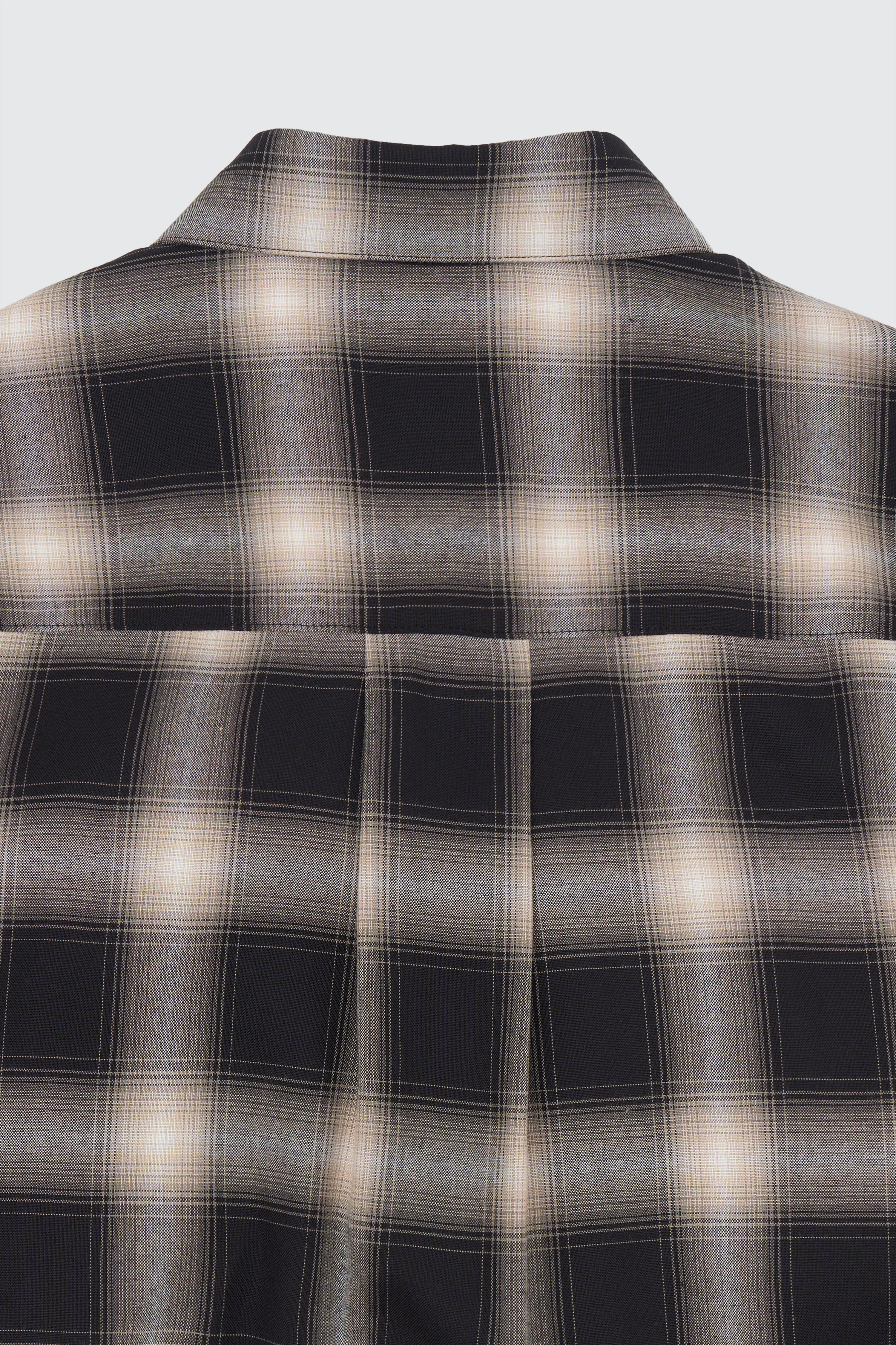 Rayon Ombre Plaid Regular Collar Shirt | YOKE Official Website