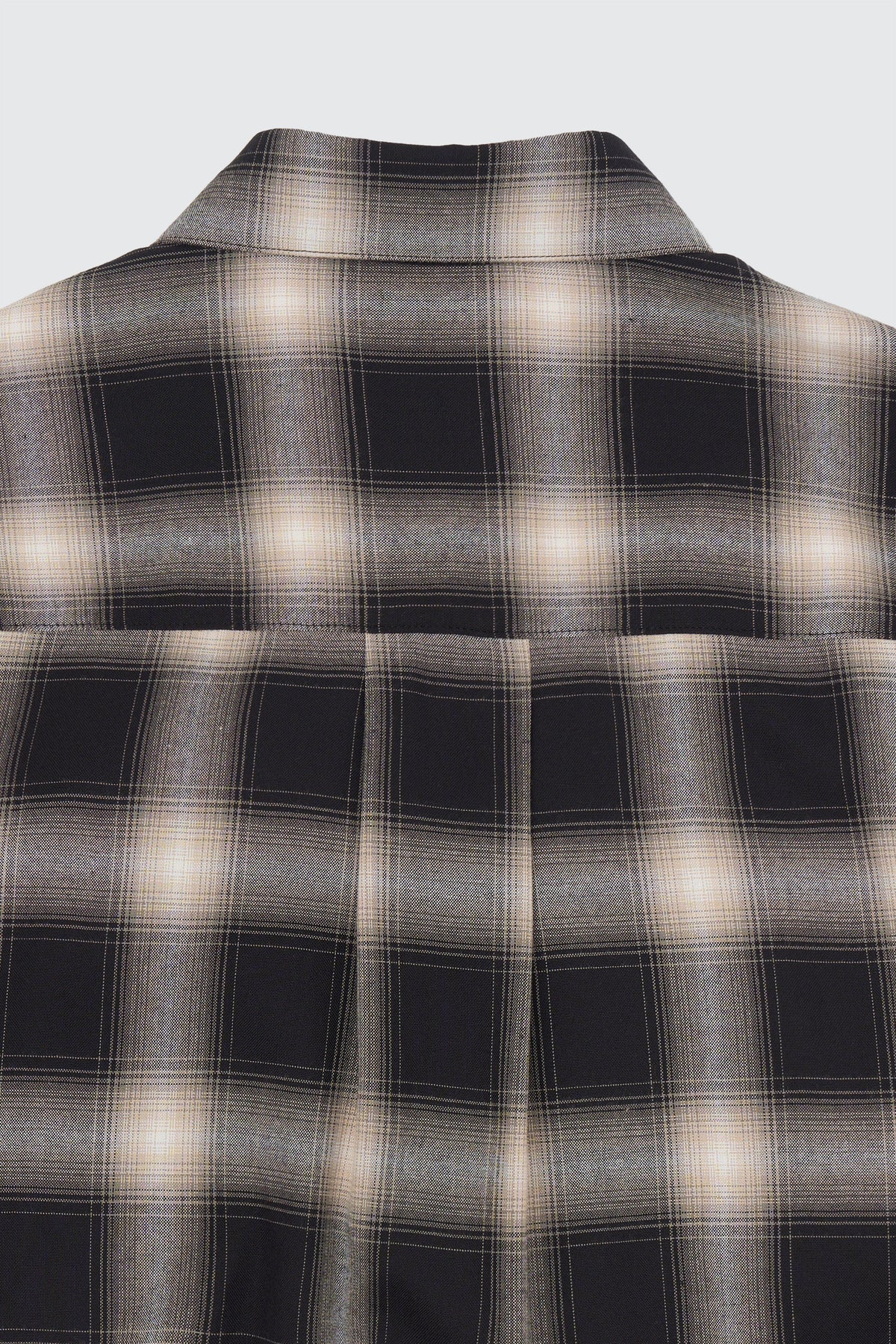 Exclusive Rayon Ombre Plaid Regular Collar Shirt