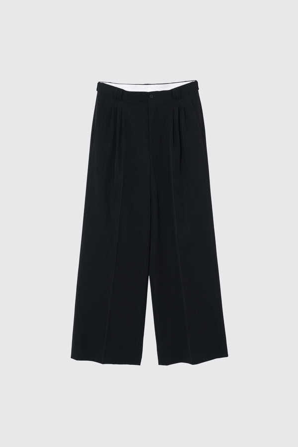 YOKE×Graphpaper Fulled Wool 3pleated Wide-Leg Trousers