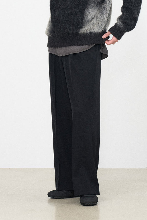 YOKE×Graphpaper Fulled Wool 3pleated Wide-Leg Trousers