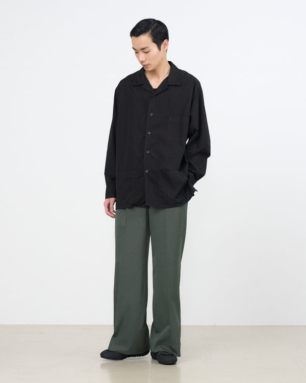 YOKE×Graphpaper Fulled Wool 3pleated Wide-Leg Trousers