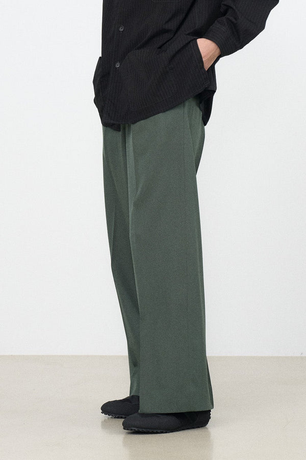 YOKE×Graphpaper Fulled Wool 3pleated Wide-Leg Trousers