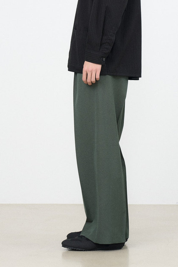 YOKE×Graphpaper Fulled Wool 3pleated Wide-Leg Trousers