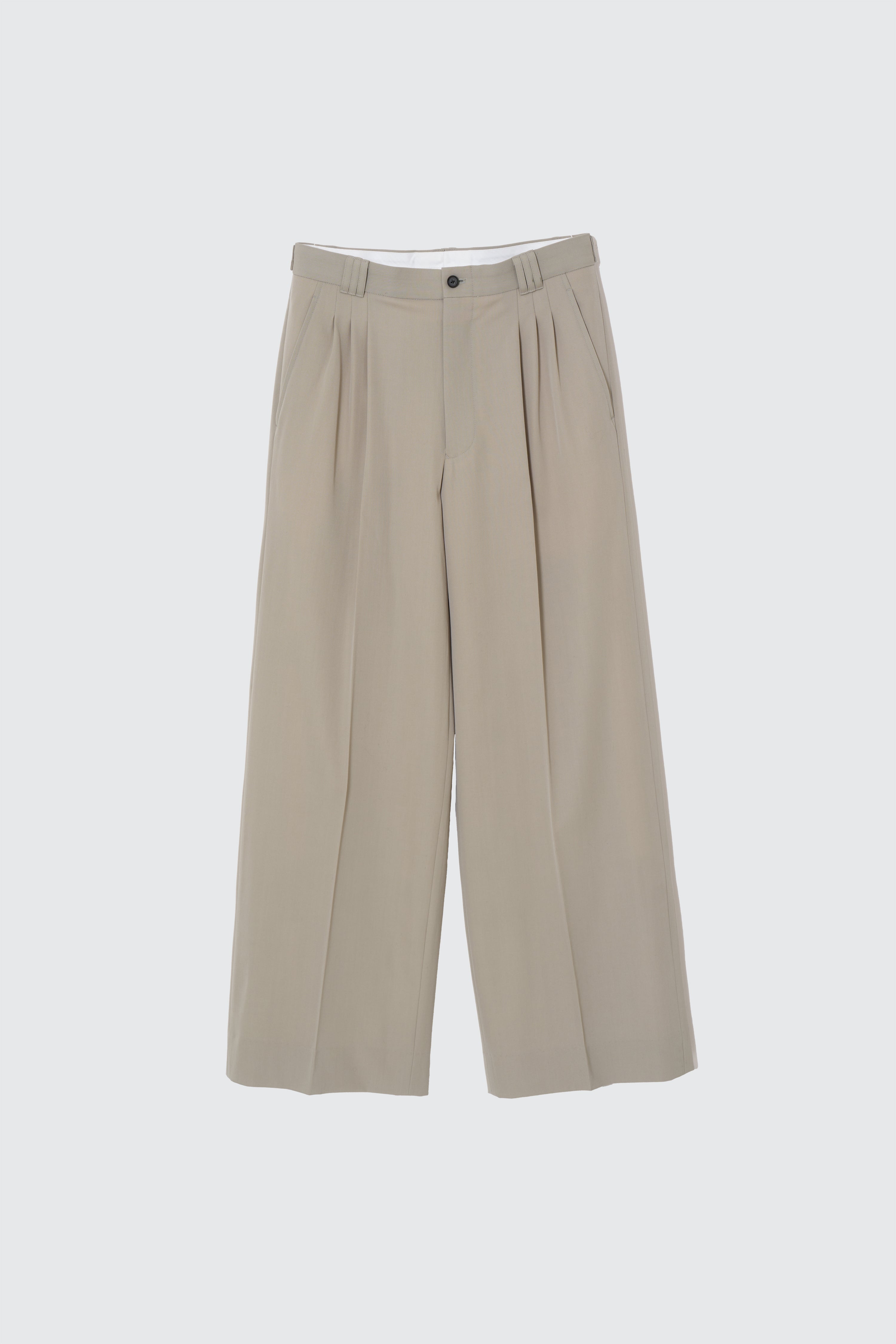 ヨーク　スラックス　3pleated Wide-leg Trousers 3pleated Wide-leg Trousers | yoke