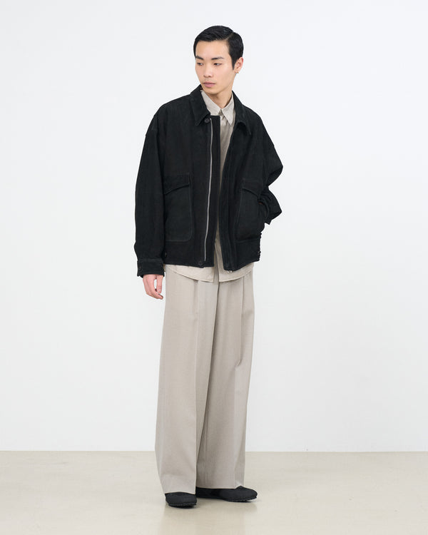 YOKE×Graphpaper Cow Nuback Leather Flight Jacket