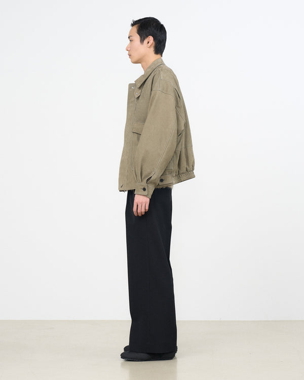 YOKE×Graphpaper Cow Nuback Leather Flight Jacket