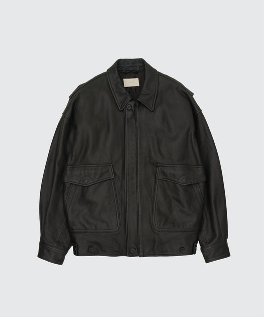 Cow Leather Flight Jacket | YOKE Official Website