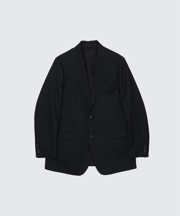 Wool Gabardine Collar Disappeared Blazer