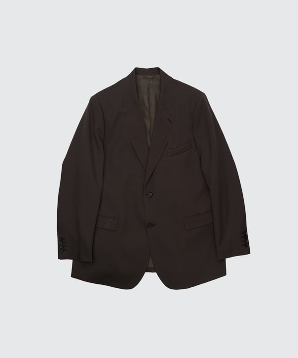 Wool Gabardine Collar Disappeared Blazer