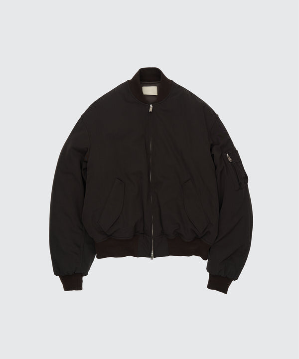 Wool Washer Twill Flight Jacket