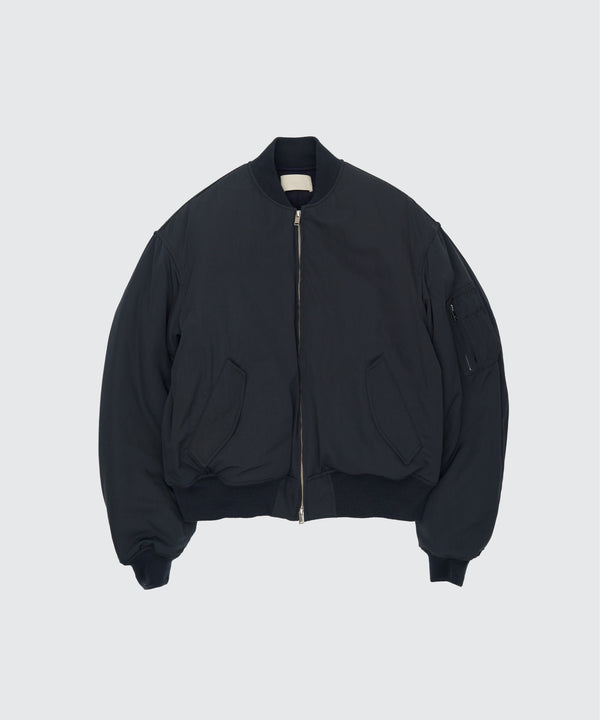 Wool Washer Twill Flight Jacket