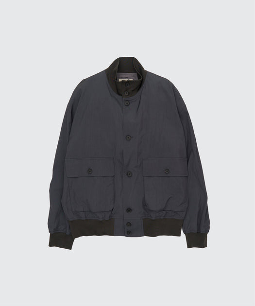 Silk Nylon Driving Blouson | YOKE Official Website