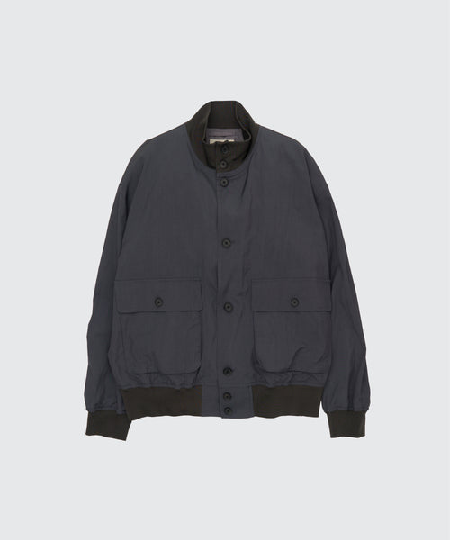 Silk Nylon Driving Blouson | YOKE Official Website