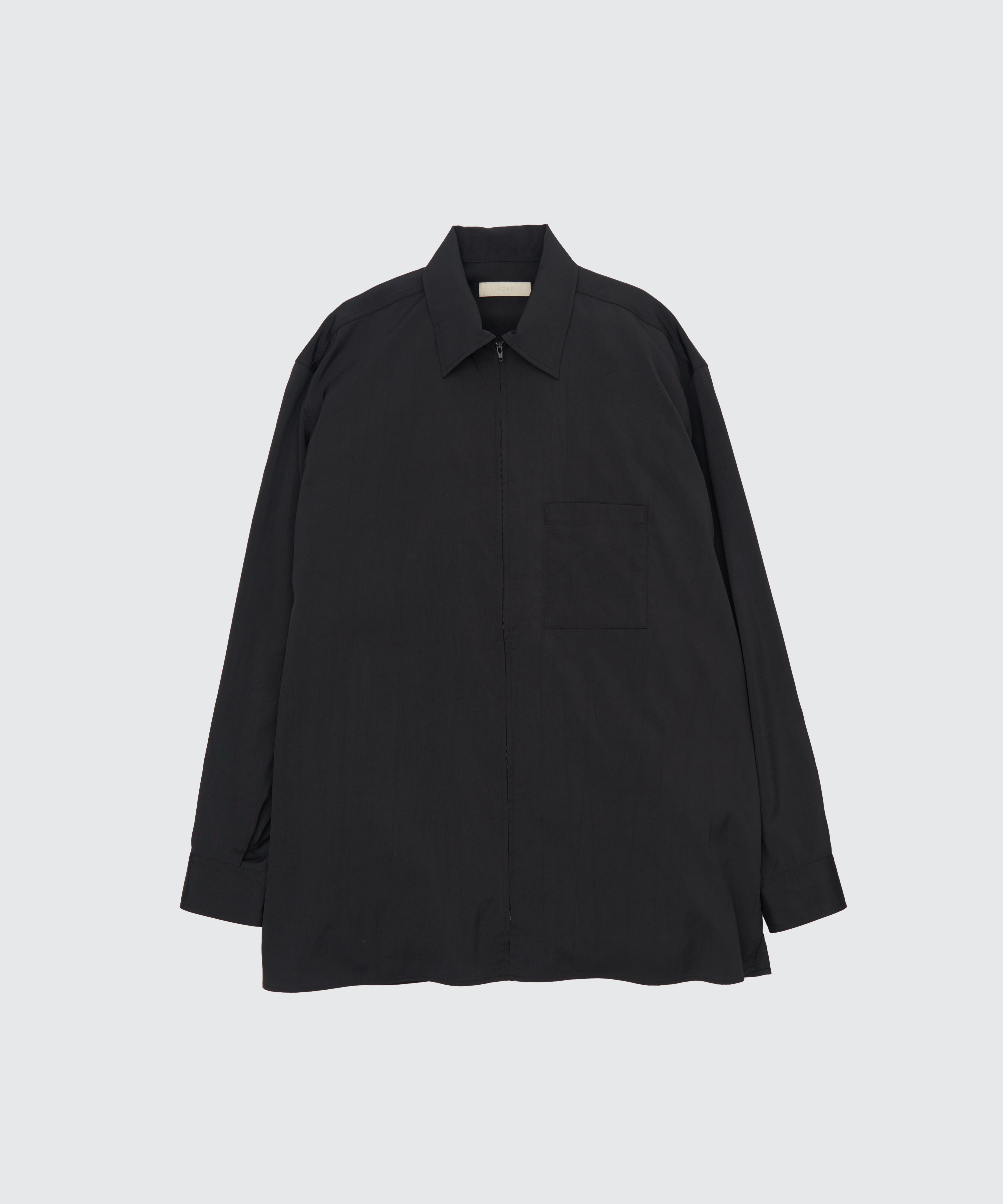 YOKANG シルク100 Silk Nylon Zip Shirt – YOKE