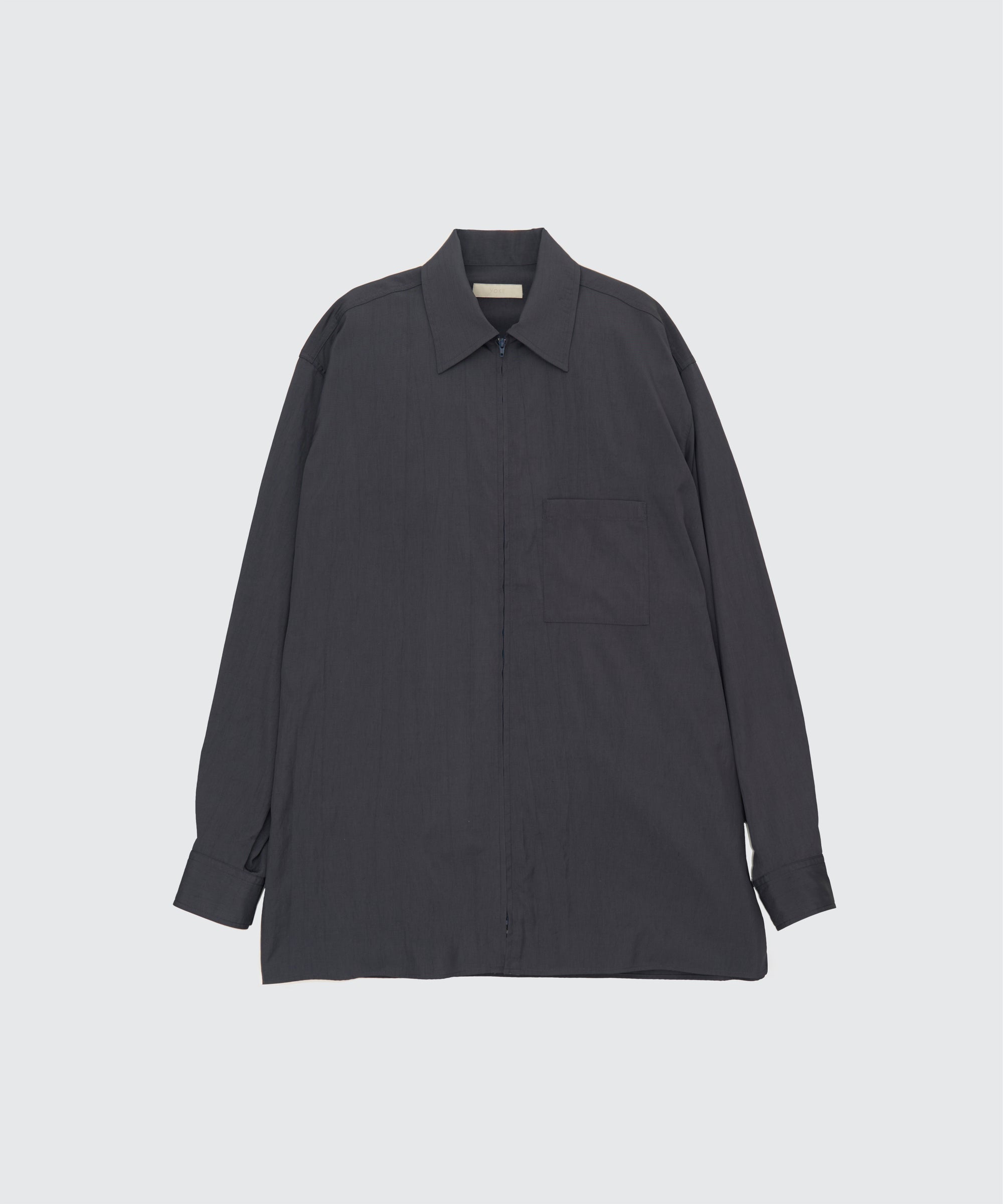 Silk Nylon Zip Shirt