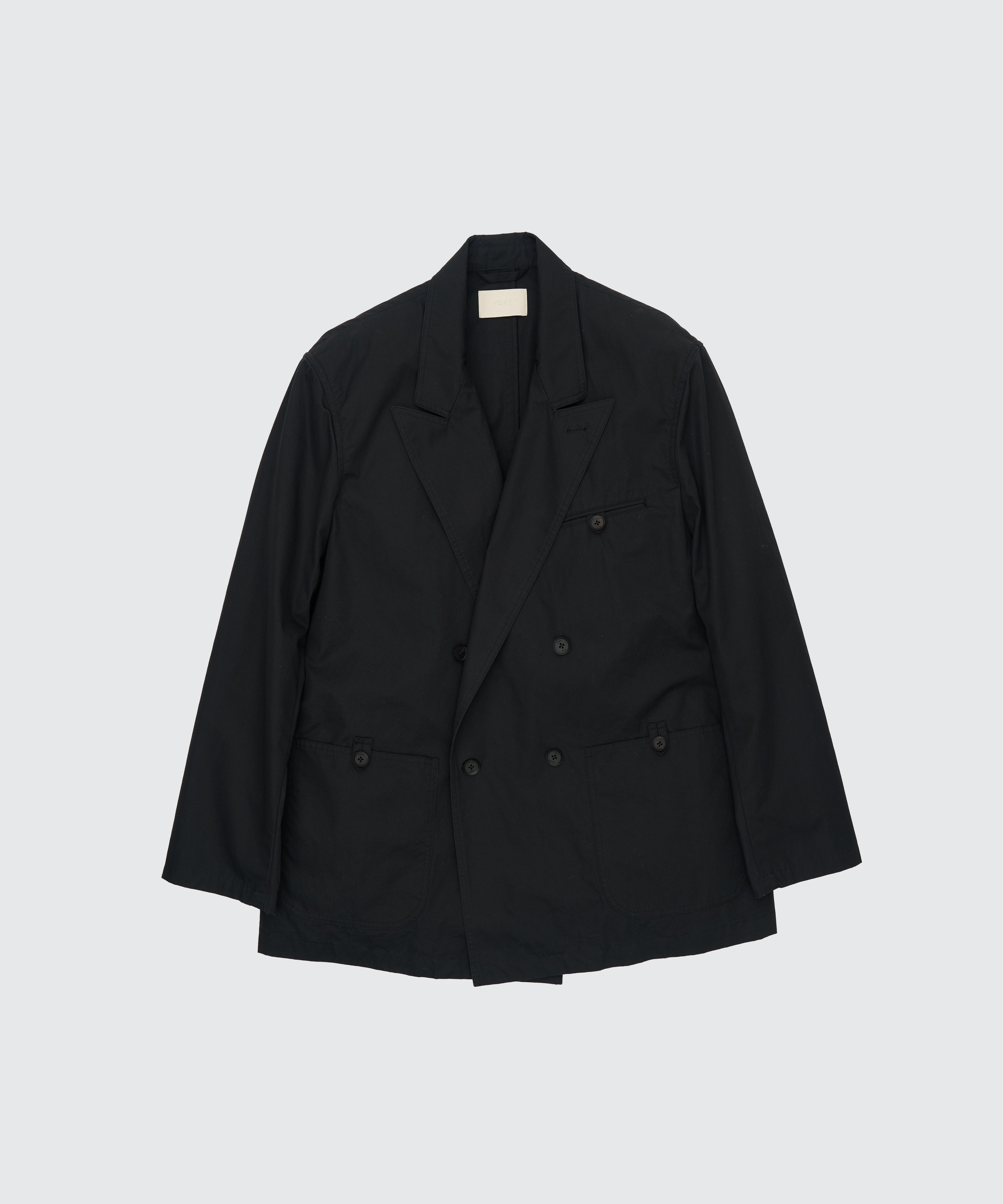 Cotton Gabardine Double Breasted Jacket – YOKE