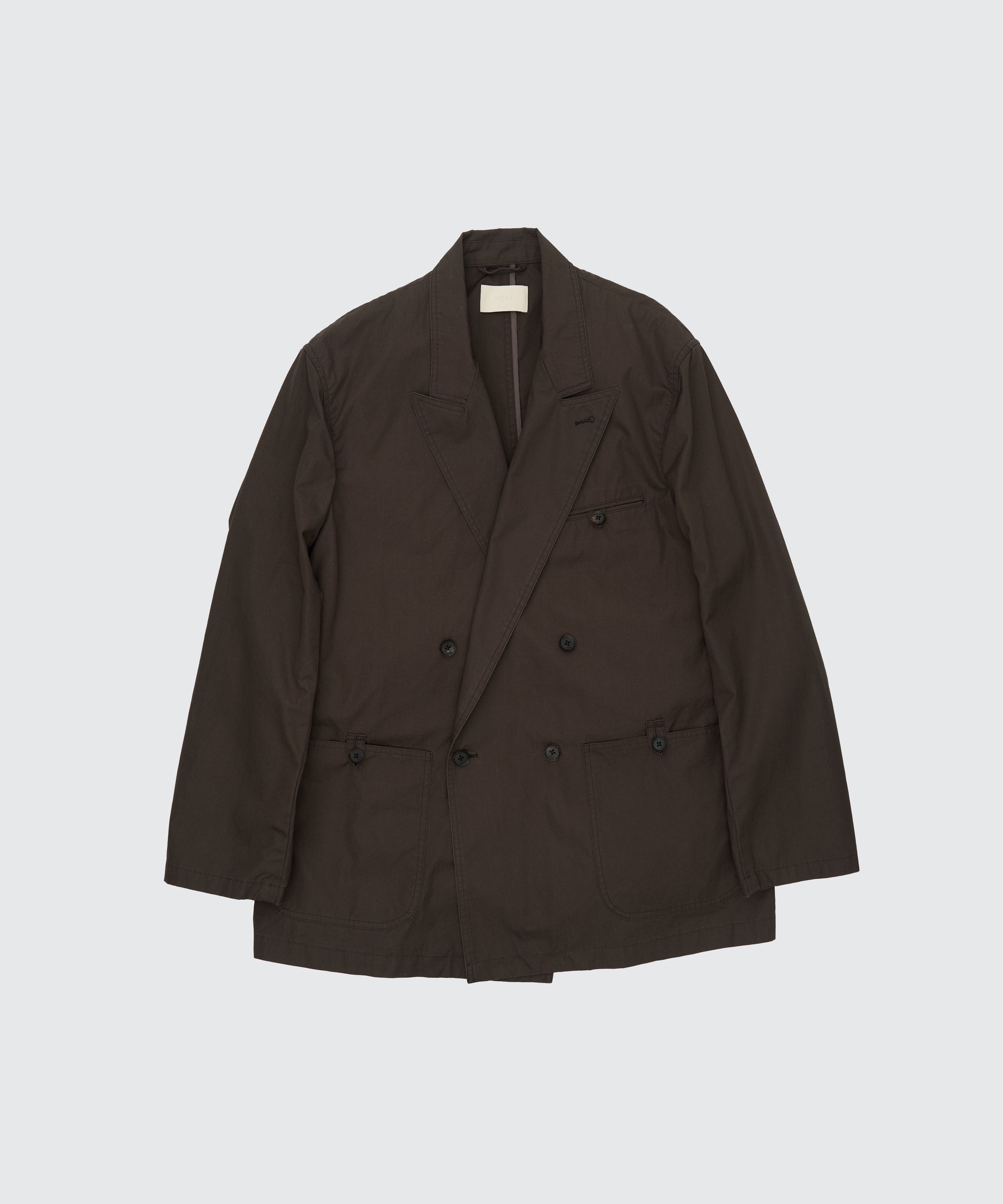 Cotton Gabardine Double Breasted Jacket