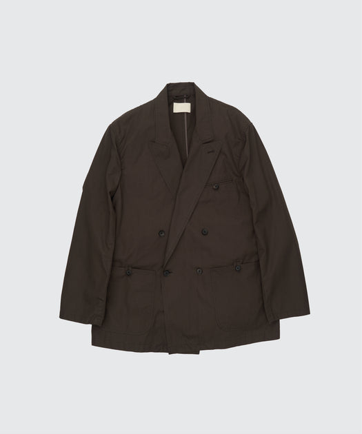 Cotton Gabardine Double Breasted Jacket – YOKE