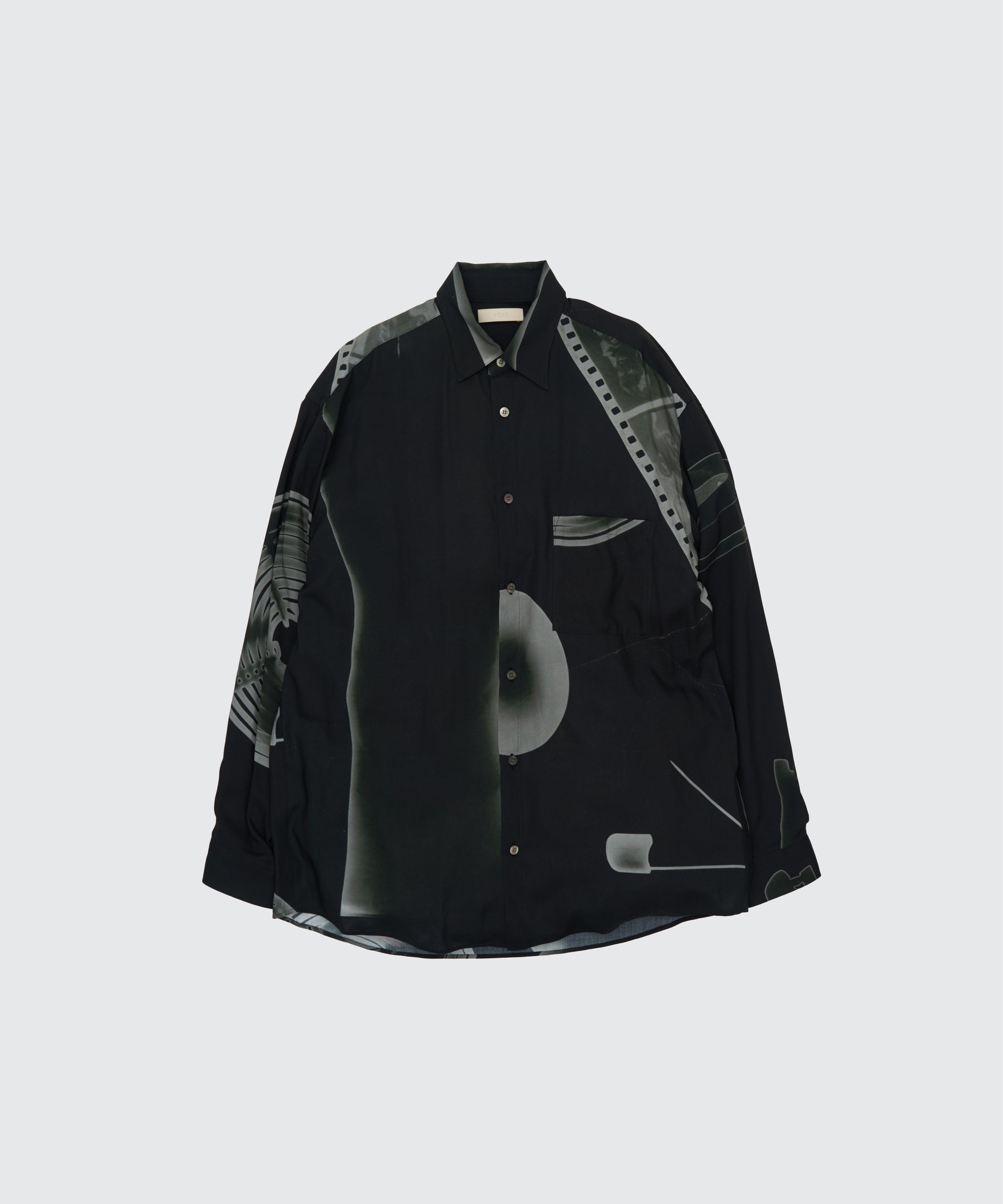 Photogram Printed Rayon Shirt