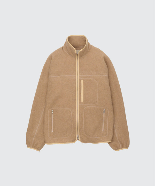 Wool Fleece Zip Blouson