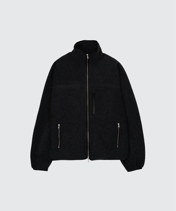 Wool Fleece Zip Blouson