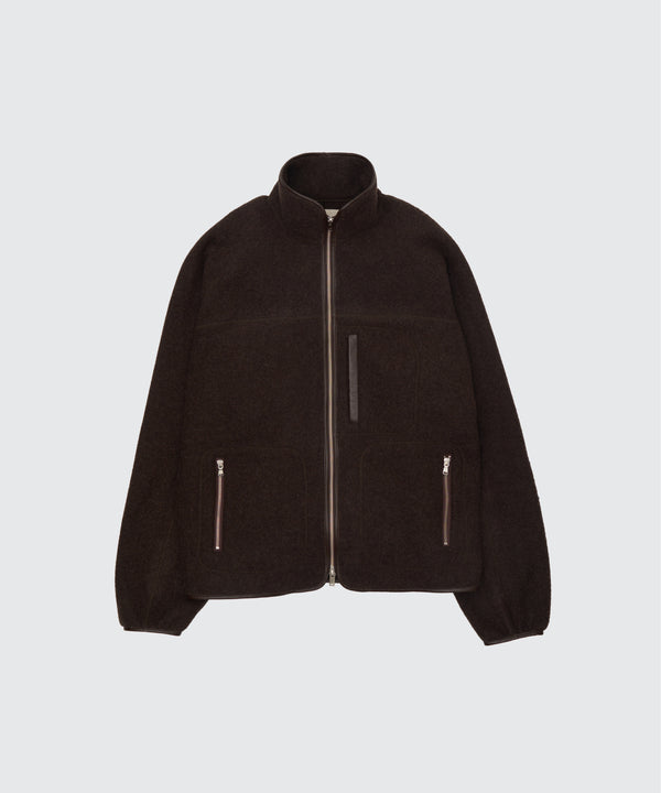 Wool Fleece Zip Blouson