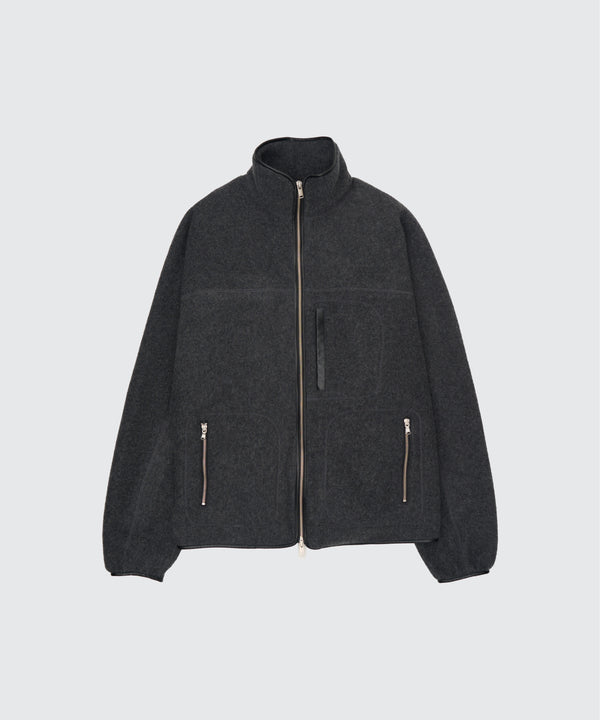 Wool Fleece Zip Blouson
