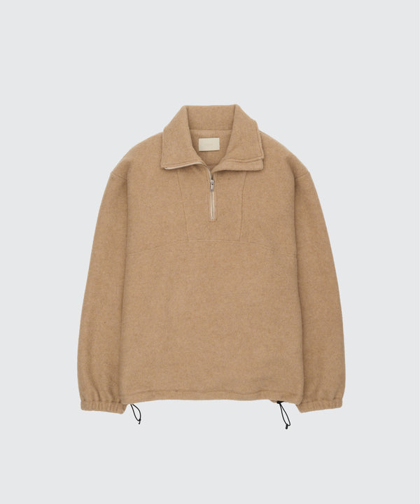 Wool Fleece Half Zip Pullover