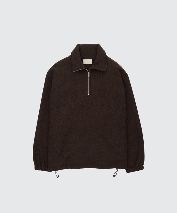 Wool Fleece Half Zip Pullover