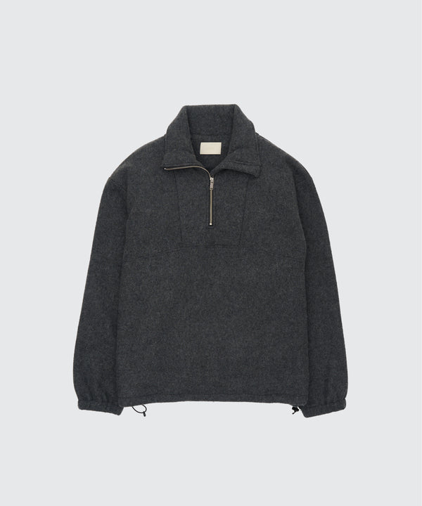 Wool Fleece Half Zip Pullover
