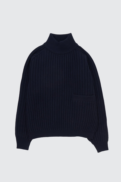 トップス Yoke HIGH NECK RIB KNIT 22aw YK25FW01100S_NAVY_1200x630.jpg