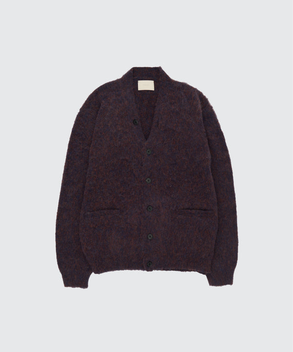 3Color Mix Baby Alpaca Cardigan