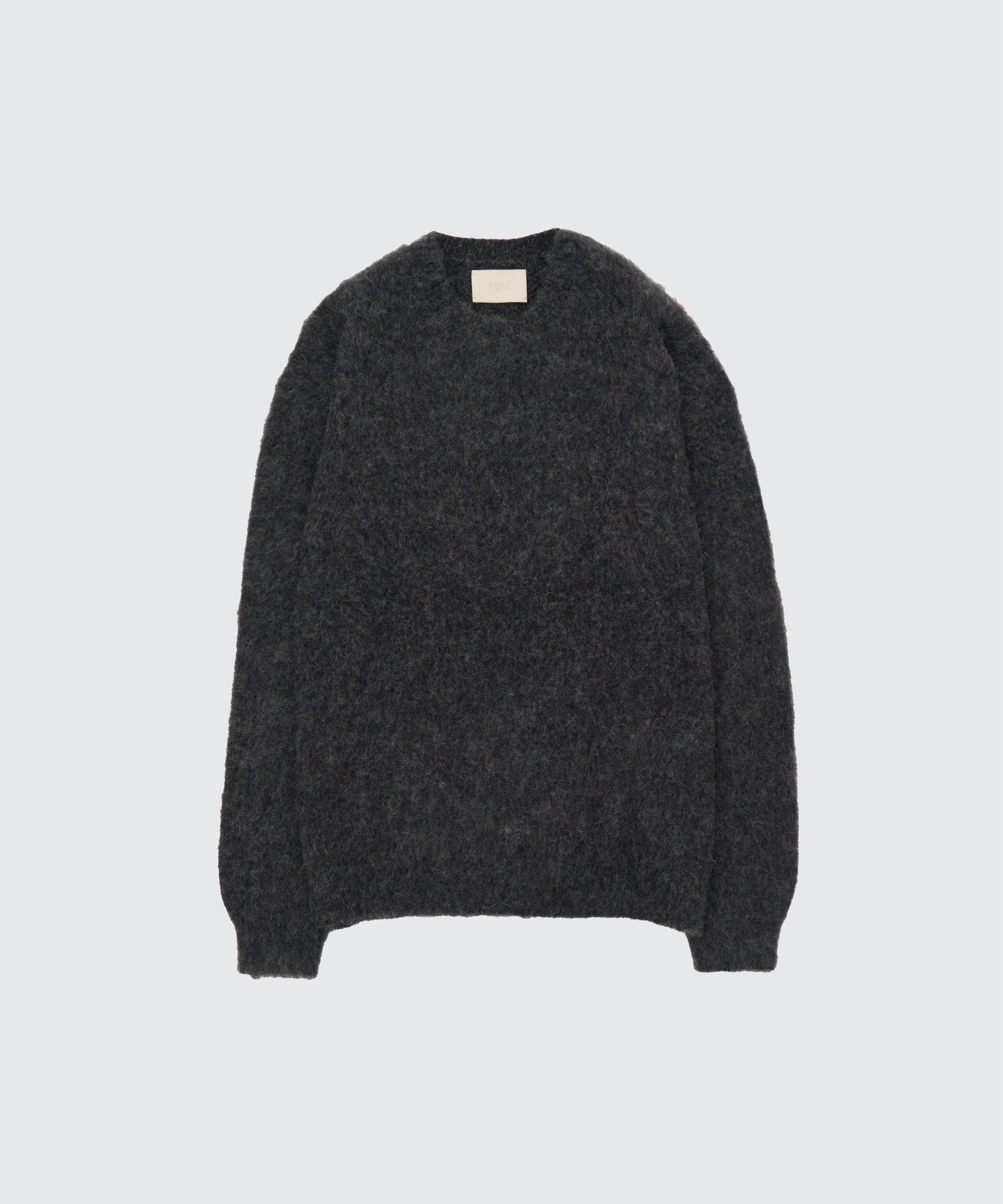 3Color Mix Baby Alpaca Crewneck Sweater