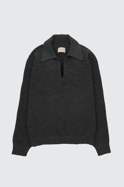 YOKE Rib Skipper Sweater BLACK サイズ2 Wool Rib Skipper Sweater | YOKE Official Website