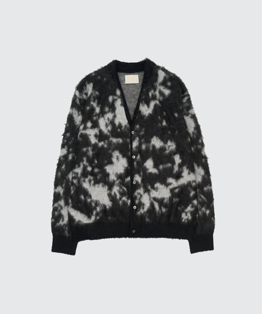 Kid Mohair Jacquard Cardigan | YOKE Official Website