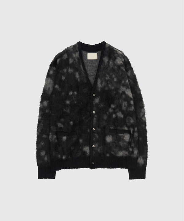 Kid Mohair Jacquard Cardigan